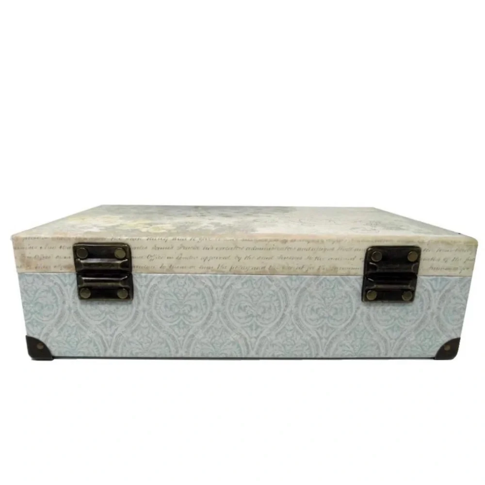Punch Studio Antique Parisian Fan Tail Peacock Valet Case  Trunk, Small (67273)